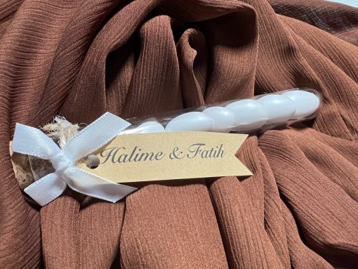 Hochzeitsmandeln im Reagenzglas, Zuckermandeln, Gastgeschenke, Hochzeit , Verlobung , Taufe oder Standesamt. – Bild 2