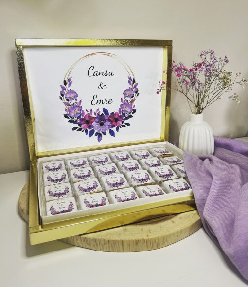 Personalisierte Schokobox Hochzeit, Verlobung, Geburtstag, Taufe, Standesamt – Bild 6